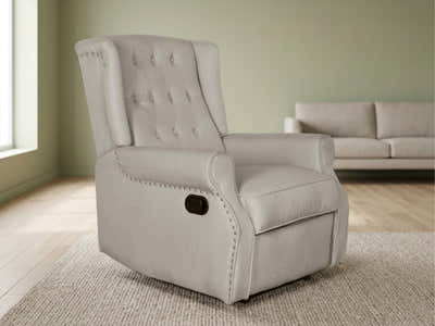 Linen Recliner Chair - Beige