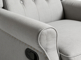 Linen Recliner Chair - Grey