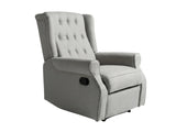 Linen Recliner Chair - Grey