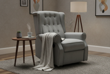 Linen Recliner Chair - Grey