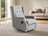 Linen Recliner Chair - Grey