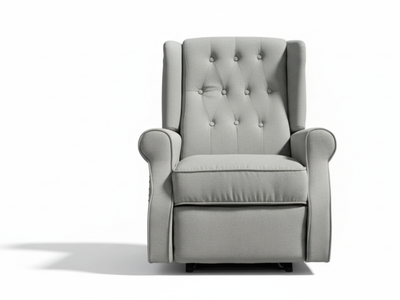 Linen Recliner Chair - Grey