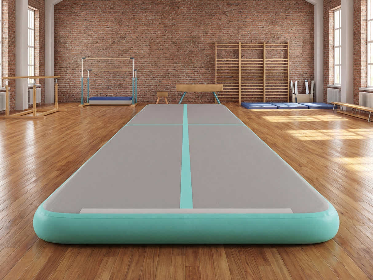 Air Track Green & Grey – 600cm x 100cm x 20cm