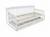 Karlan Daybed with Trundle - White