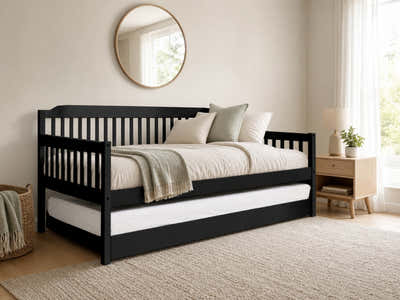 Karlan Daybed with Trundle - Black