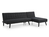 Boston Sofa Bed Chaise - Black
