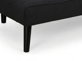 Boston Sofa Bed Chaise - Black