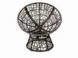 Rattan Swivel Chair - Grey