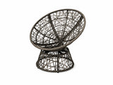 Rattan Swivel Chair - Grey