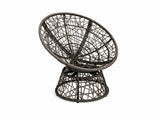 Rattan Swivel Chair - Grey