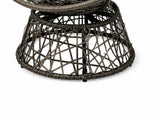Rattan Swivel Chair - Grey
