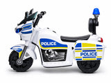 Kids Ride On Police Motorbike - White