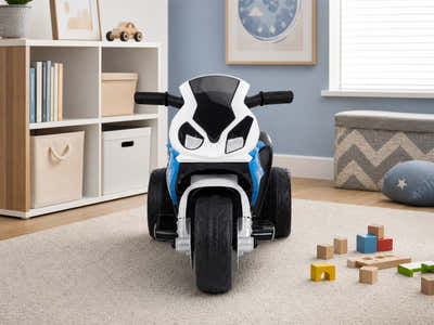 Kids Ride On Motorbike Licensed BMW - Blue