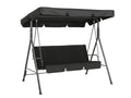 Swing Chair with Canopy - Black