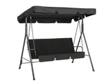 Swing Chair with Canopy - Black