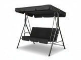 Swing Chair with Canopy - Black