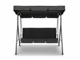 Swing Chair with Canopy - Black