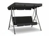 Swing Chair with Canopy - Black