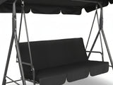 Swing Chair with Canopy - Black