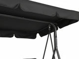 Swing Chair with Canopy - Black