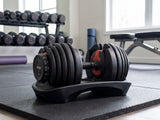 Adjustable Dumbbell Set Black & Red- 24 kg (Set of 2)