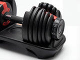 Adjustable Dumbbell Set Black & Red- 24 kg (Set of 2)