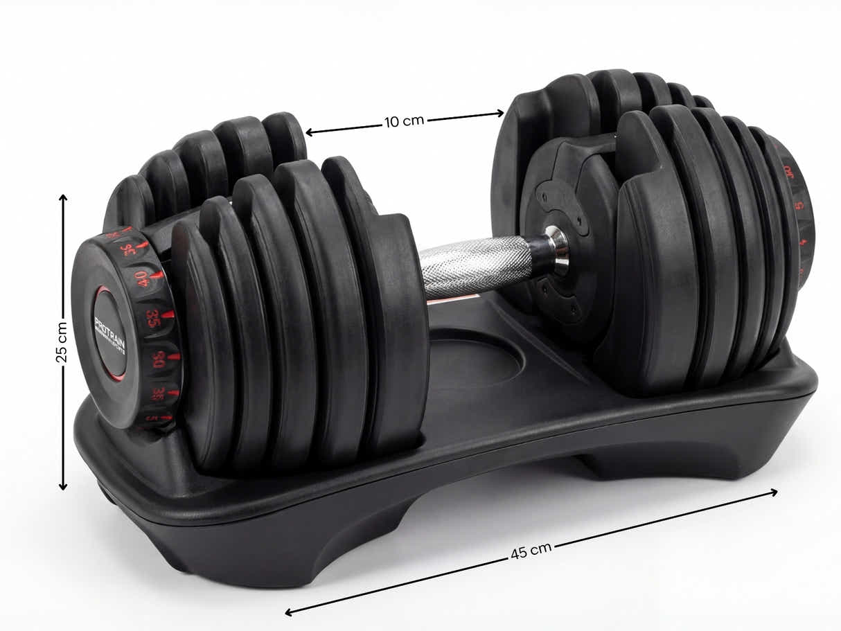Adjustable Dumbbell Set Black - 40 kg (Set of 2)