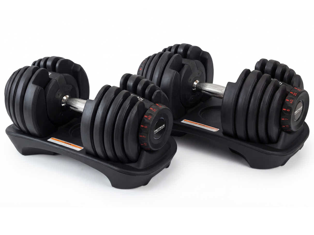 Adjustable Dumbbell Set Black - 40 kg (Set of 2)