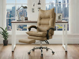 Etan Computer Desk 160 & New Markus Office Chair with Footrest PU Khaki