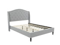 Lizina Bed Frame Light Grey - Double