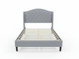 Lizina Bed Frame Light Grey - Double