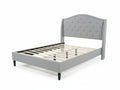Lizina Bed Frame Light Grey - Double