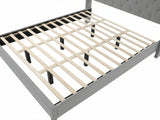 Lizina King Bedframe - Light Grey