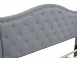 Lizina King Bedframe - Light Grey
