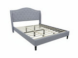 Lizina King Bedframe - Light Grey