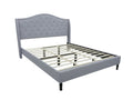Lizina King Bedframe - Light Grey