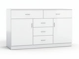 Glansig White Buffet Table - 150 cm