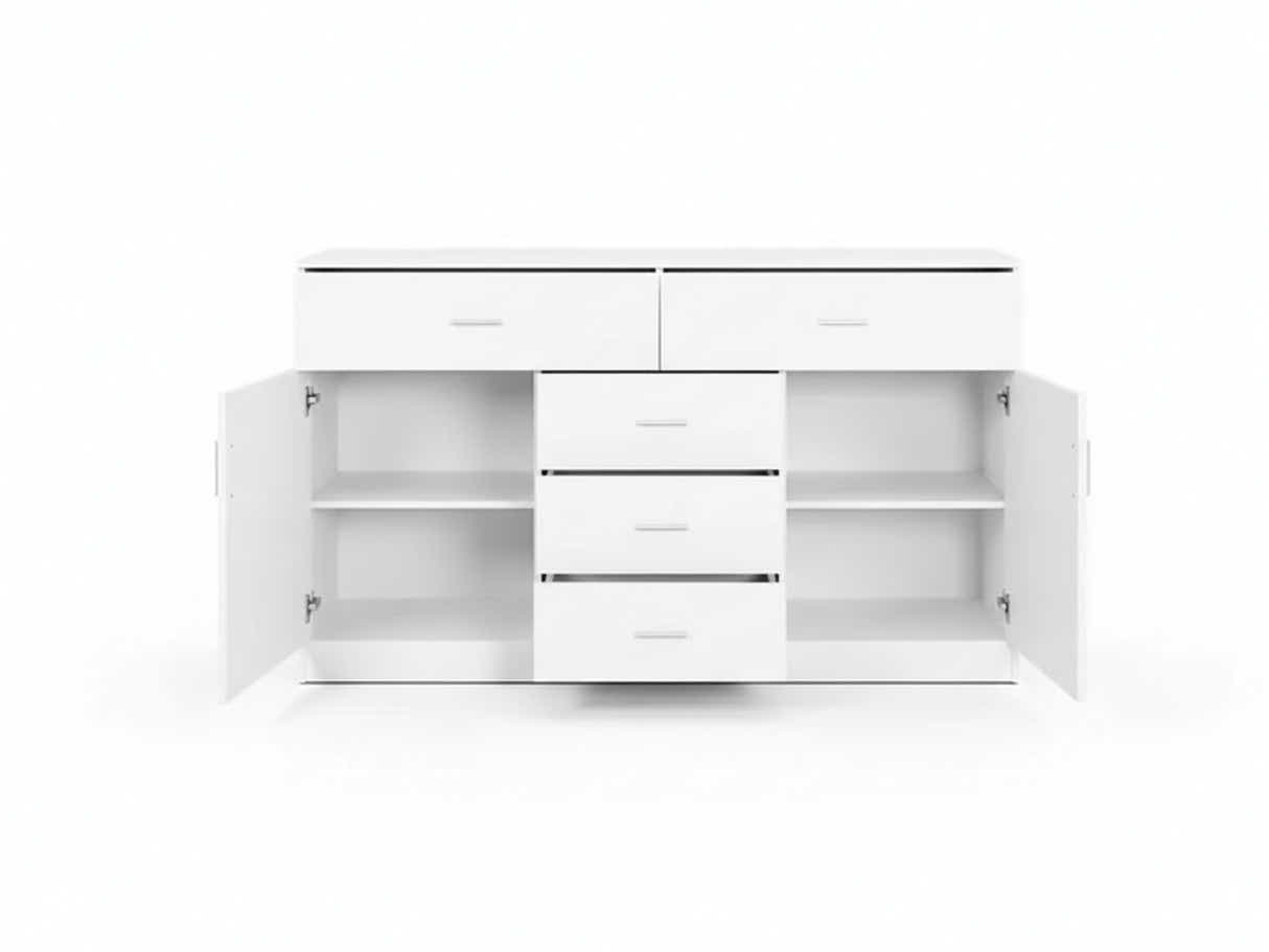Glansig White Buffet Table - 150 cm