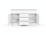 Glansig White Buffet Table - 150 cm
