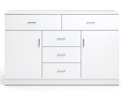 Glansig White Buffet Table - 150 cm