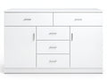 Glansig White Buffet Table - 150 cm