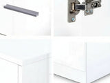 Glansig White Buffet Table - 150 cm