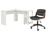 Korr Corner Office Desk & Rocket Wooden Executive Office Chair