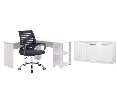 Minimalist Study Room Combo - 3 Piece