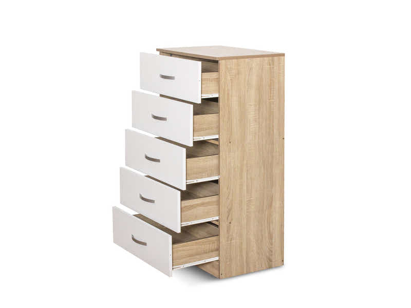 Escot 5-Drawer Tallboy