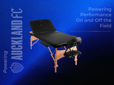 3-Fold Portable Wooden Massage Table - Black