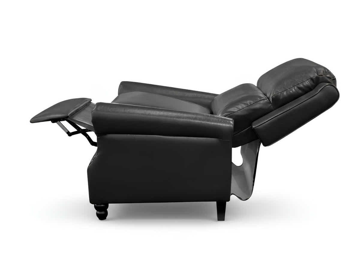 Nilsson PU Leather Recliner Chair - Black
