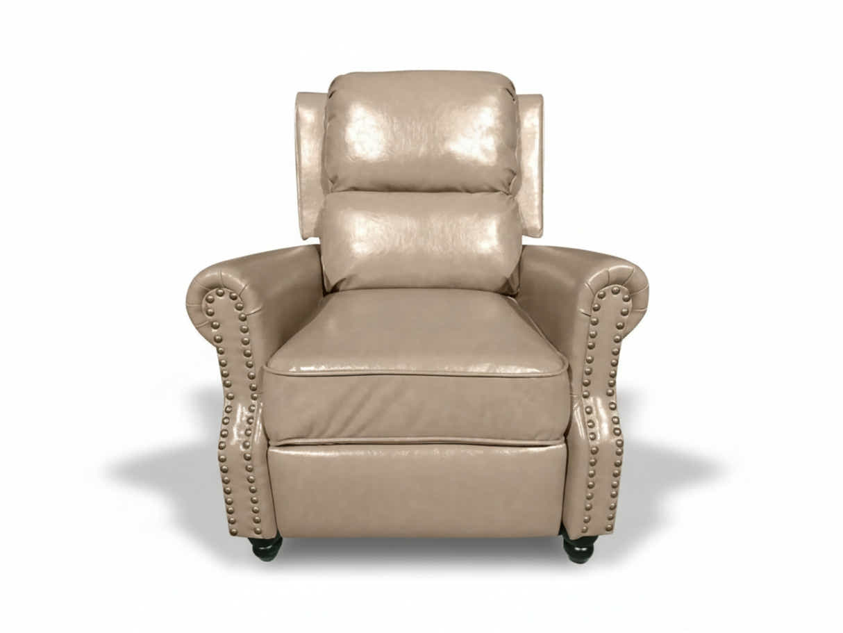 Nilsson PU Leather Recliner Chair - Khaki