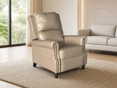 Nilsson PU Leather Recliner Chair - Khaki