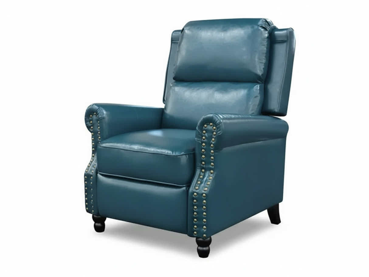 Nilsson PU Leather Recliner Chair - Blue